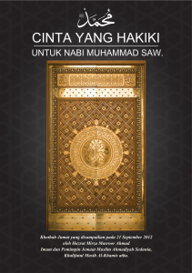 Cinta yang Hakiki untuk Nabi Muhammad saw.